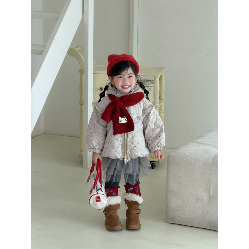 儿童棉服女童秋冬季夹棉保暖加厚