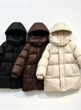 儿童羽绒棉服男童棉衣中长款新款