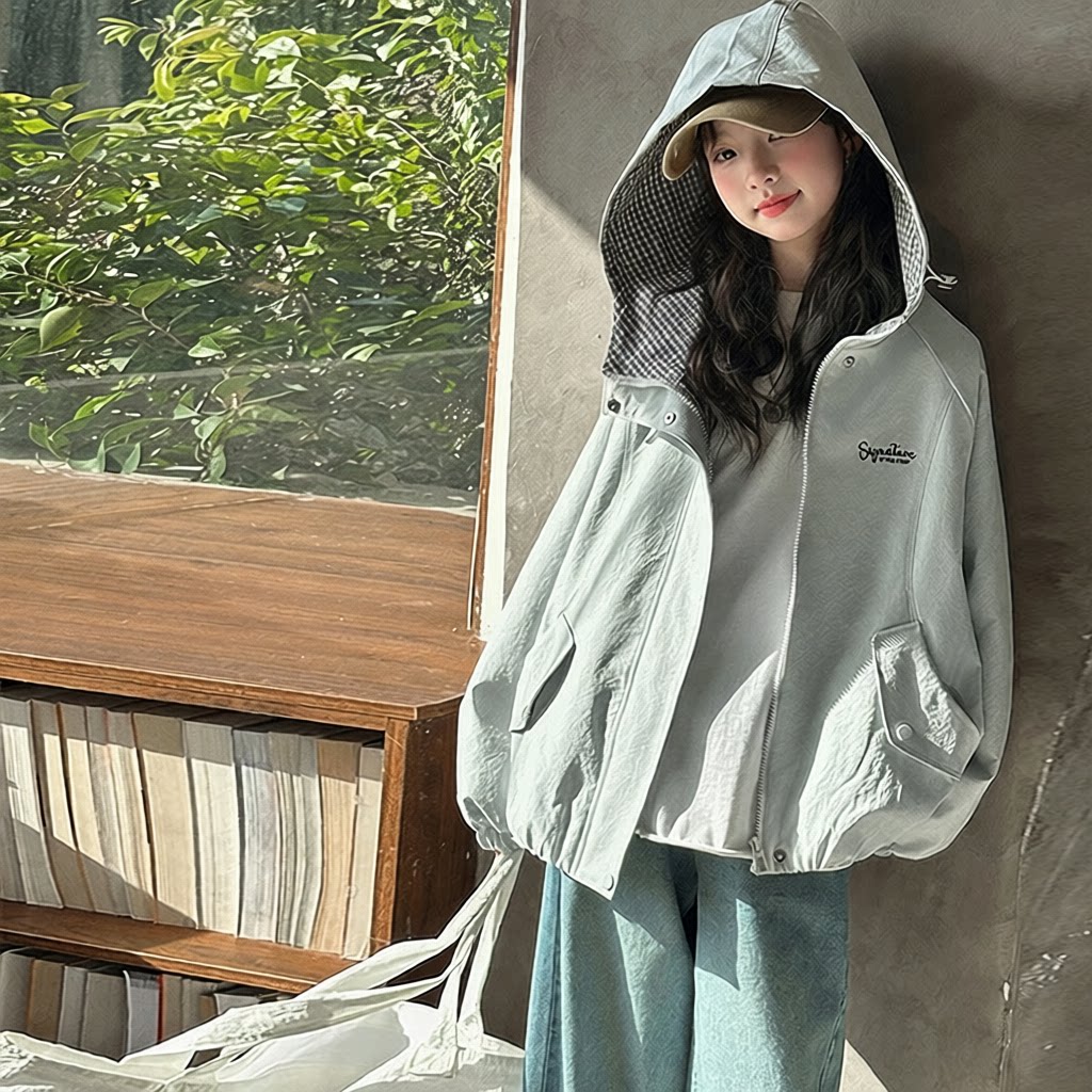 女童风衣外套春秋新款韩版大童装