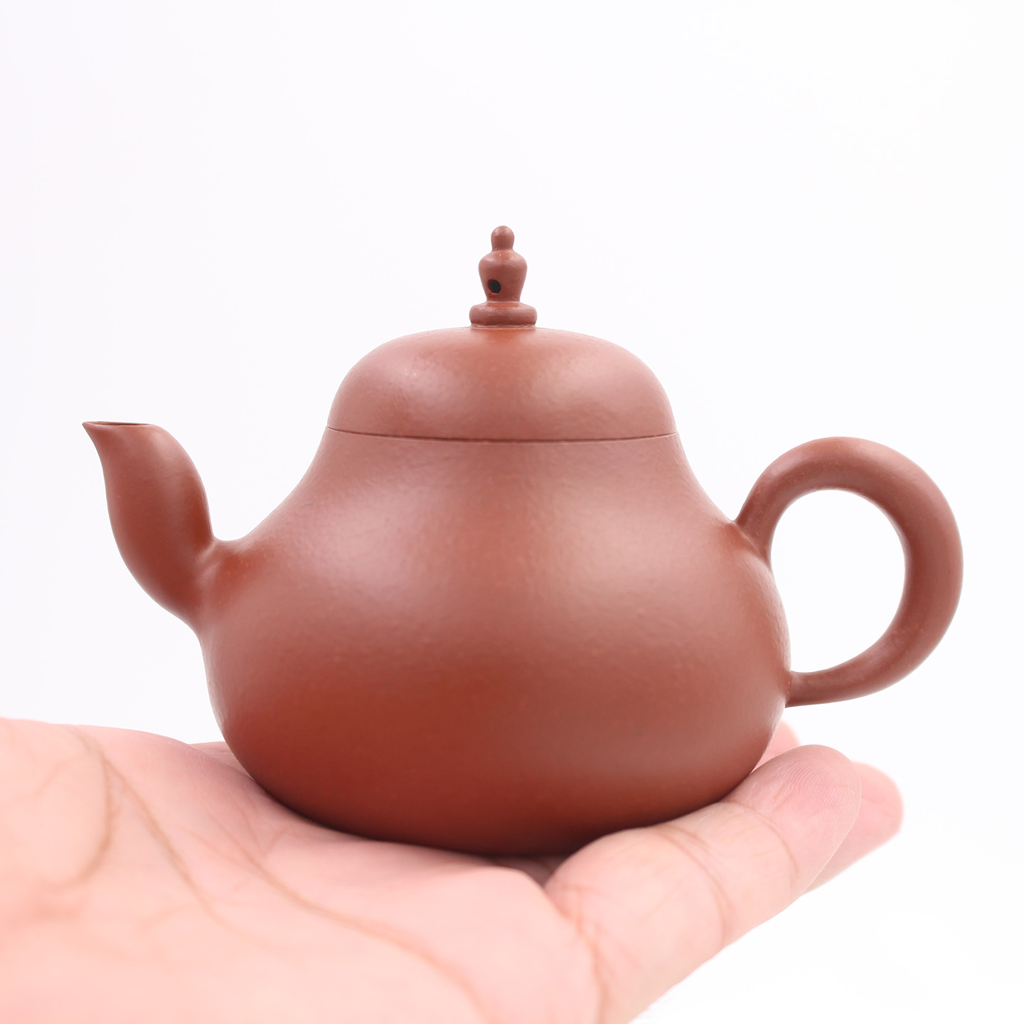 【王培鑫.菩提】潮州鱼籽朱泥手拉壶工夫茶纯手工茶壶100cc