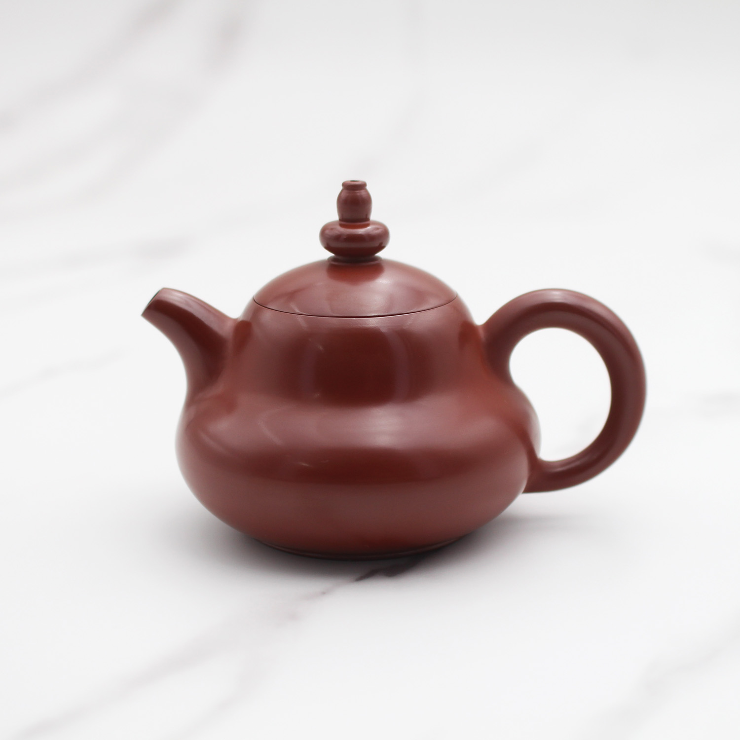 【章思林.富贵壶】潮州朱泥手拉壶小品小容量葫芦茶壶小冲罐50CC