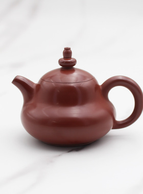 【章思林.富贵壶】潮州朱泥手拉壶小品小容量葫芦茶壶小冲罐50CC