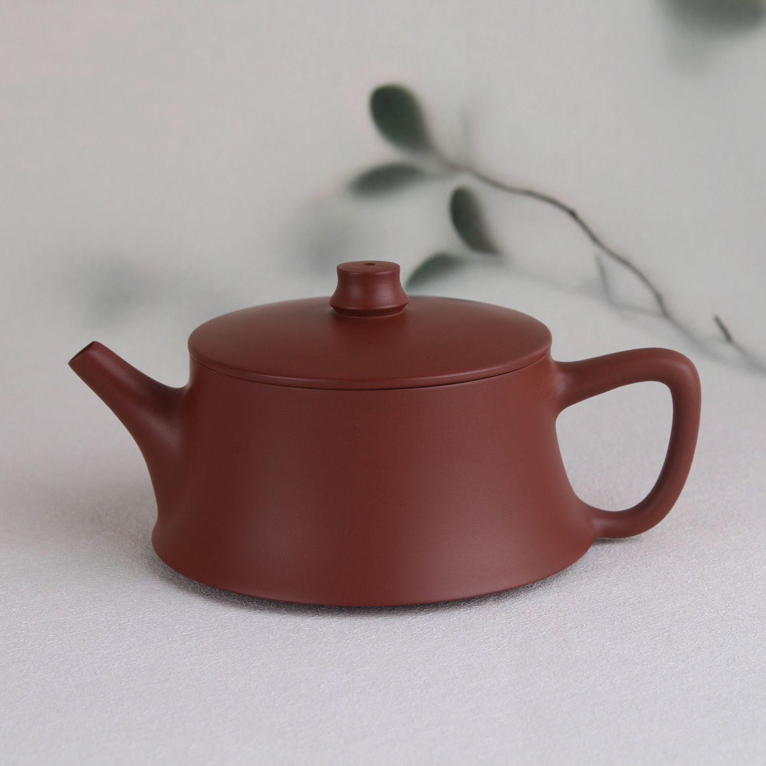 【章茂才.云柱】潮州朱泥手拉壶陈腐老朱泥纯手工单丛茶壶大宽口