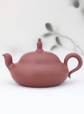 【陈钿.蜕尘壶】潮州朱泥手拉壶紫泥满天星工夫茶纯手工茶壶115cc