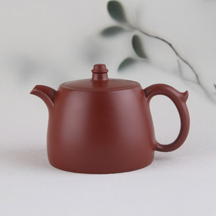 【张银超.井栏】潮州朱泥手拉壶全手工泡茶壶功夫茶具紫砂壶冲罐