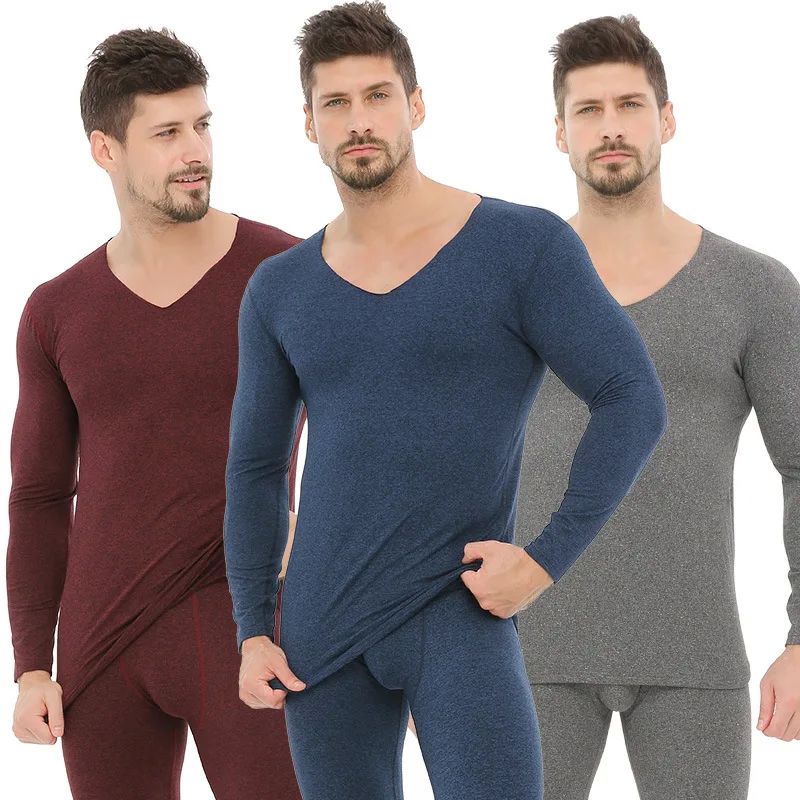 Men's Thermal Underwear Autumn Winter Long Johns Thermal Und 女士内衣/男士内衣/家居服 保暖套装 原图主图