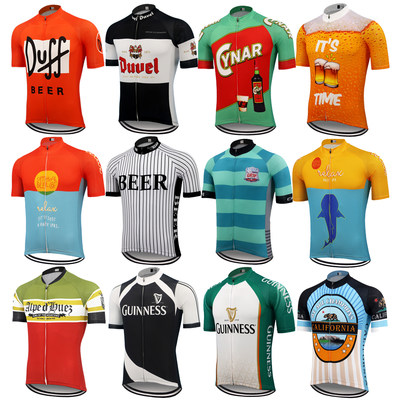 Retro Beer Cycling Jersey 2020 Summer Ropa Ciclismo Hombre T