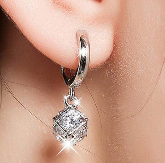 925 sterling-silver-jewelry crystal ball aaa cz z stud earri