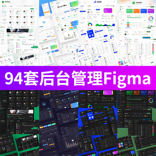 整套公司企业网页B端后台管理系统模板UI界面Figma设计素材fig
