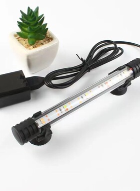 5V鱼缸灯USB潜水灯LED装饰水草超亮照明灯防水灯双排水族箱增艳