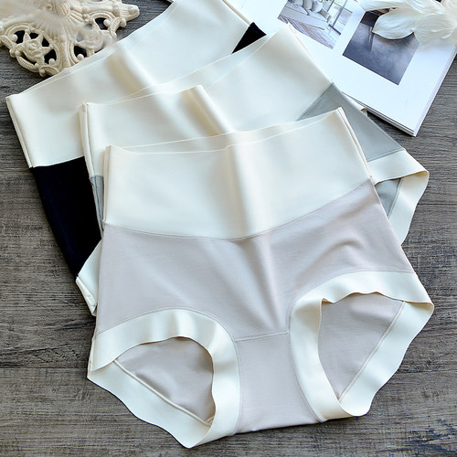 舒适天花板~3条高腰莫代尔女内裤