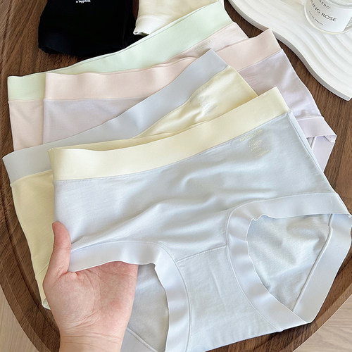 60支莫代尔中腰女内裤全棉裆抗菌
