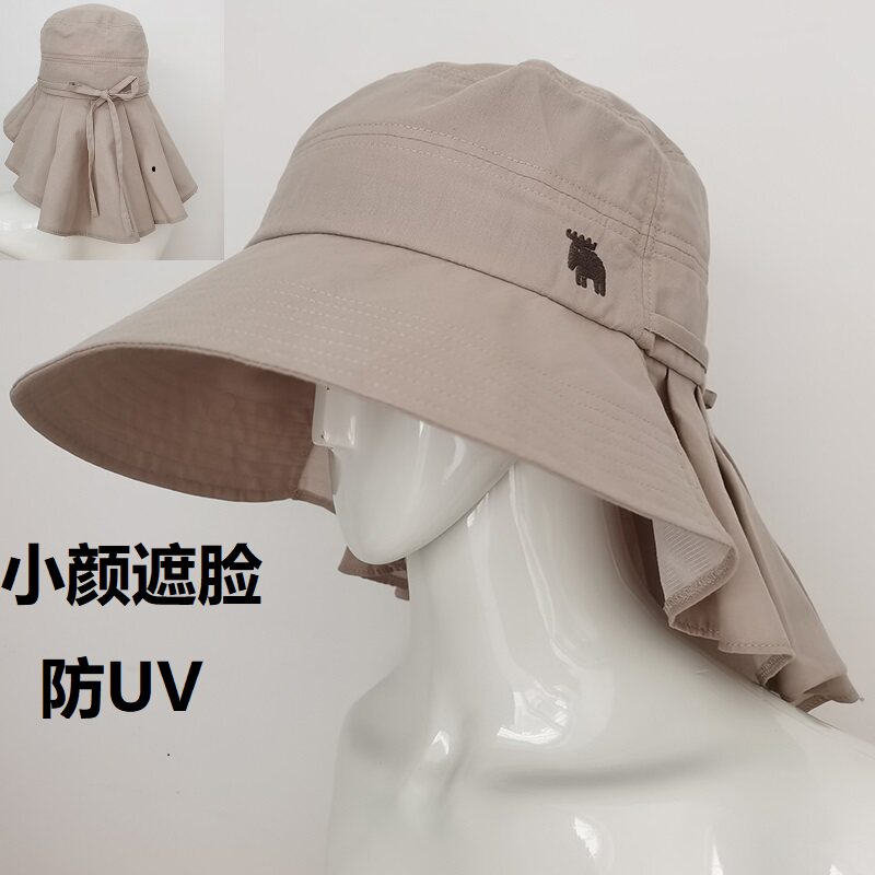 夏天防紫外线女士遮阳护颈帽