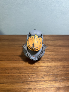 圆滚滚的动物鲸头鹳大嘴鸟摆件桌摆手办模玩