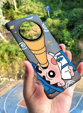 适用华为mate60pro手机壳日系创意卡通mate40epro半包无边框外壳半透明磨砂硬壳套mate50/30pro情侣男女40e硬