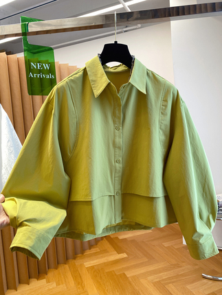 Short Shirt for Women, High-End, Light Luxury, Age-Reducing, Stylish, 2026 New Autumn Style, Loose, Beautiful, Super Nice Top