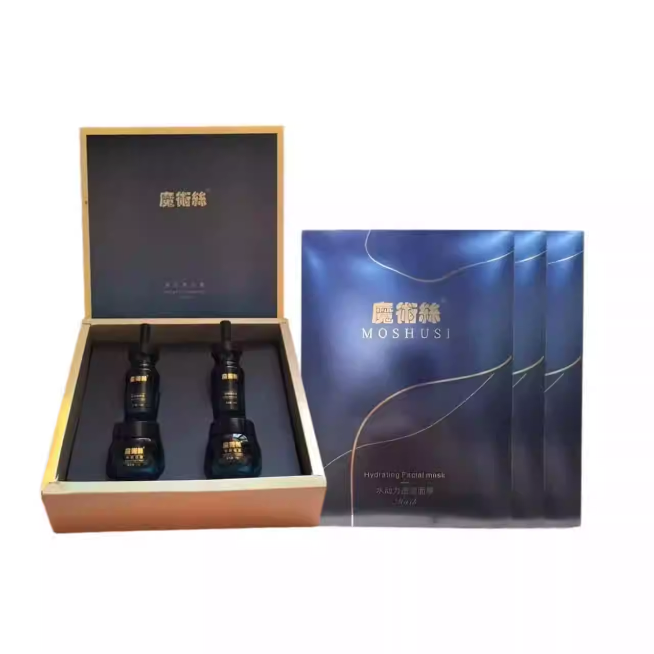 魔术师丝小蓝瓶套装小兰瓶植萃液精华液面膜组合魔术师旗舰店官方