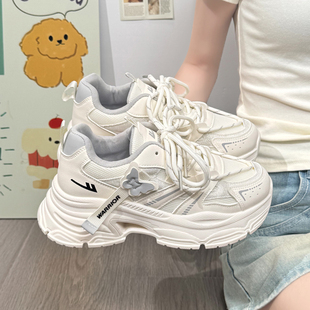 回力女鞋夏季透气薄款老爹鞋女新款厚底鞋轻便百搭休闲运动鞋Q980
