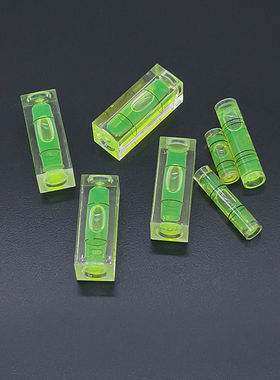 40x15x15mm长方条形水平仪水平泡水平珠蓝色绿色红色工程平衡方块