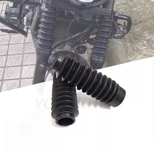 包邮摩托车改装通用前减震液压杆防尘套 保护套 减震套防水软胶套