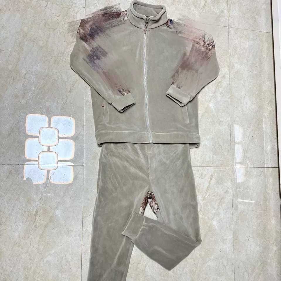 25新款防寒绒衣冬季卡其色双面抓绒衣裤套装加绒加厚保暖抗寒出行