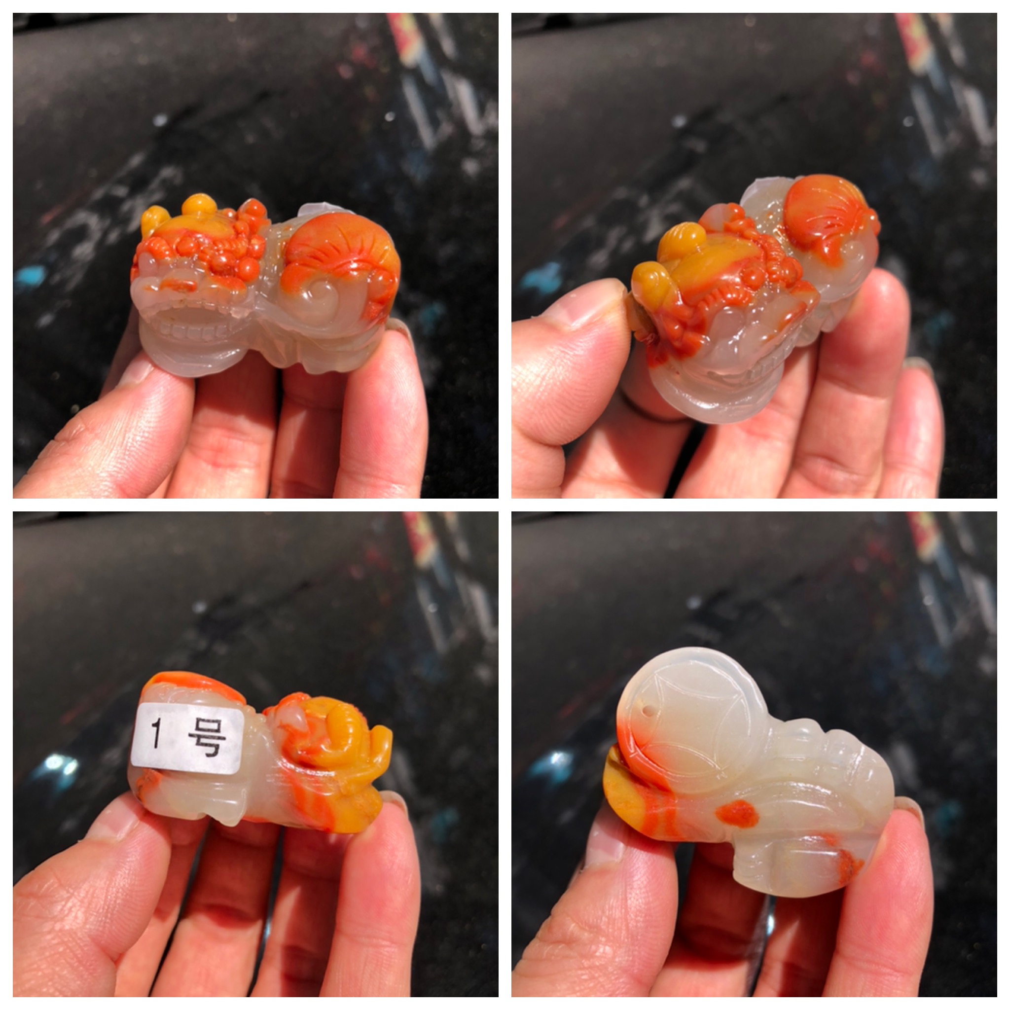 纯天然黄龙玉霸王貔貅招财挂件吊坠办公室装饰开业礼品车挂钥匙扣