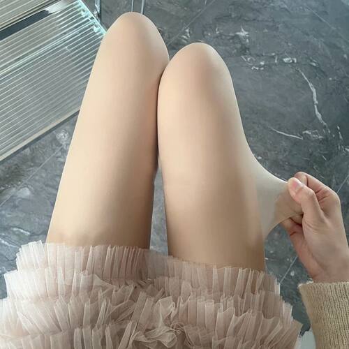 肤色丝袜女薄款隐形透明新款耐穿肉色自然裸感防勾光腿0d丝袜
