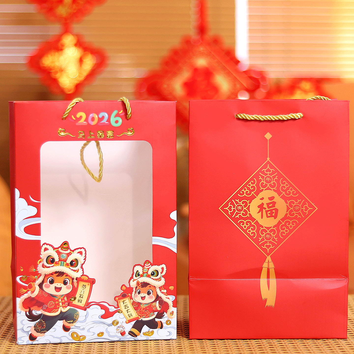 26马年手提袋公仔新年情人节公司年会活动礼盒装娃娃红色喜庆礼袋,节庆用品/礼品,春节礼盒,淘宝优惠券,粉丝福利购,淘宝优惠卷