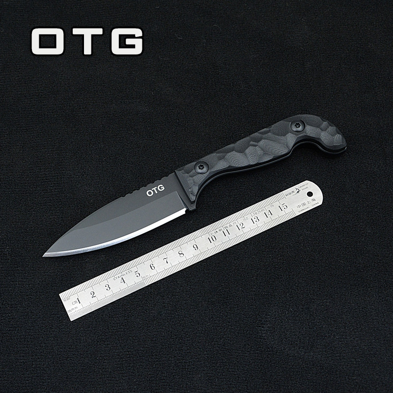 拾月战术 复刻版Half Face Blades T1直刀 刀具户外随身小刀