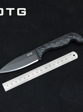 拾月战术 复刻版Half Face Blades T1直刀 刀具户外随身小刀