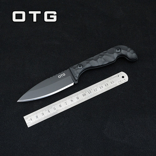 拾月战术 复刻版Half Face Blades T1直刀 刀具户外随身小刀