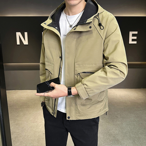 店主风 2025年春季新款潮牌工装连帽外套男夹克JK9205-P90 控129图片