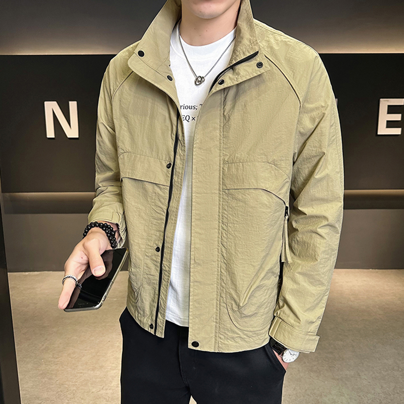 店主风2025年春季新款潮牌外套立领帅气男夹克JK9211-P93控149，男装夹克，电商D240-242