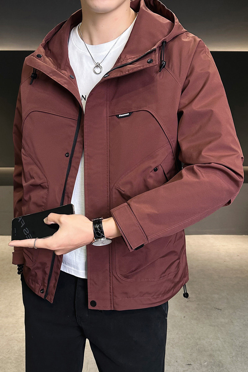 店主风2025年春季新款潮牌工装连帽外套男夹克JK9203-P90控129,男装夹克,电商D240-242
