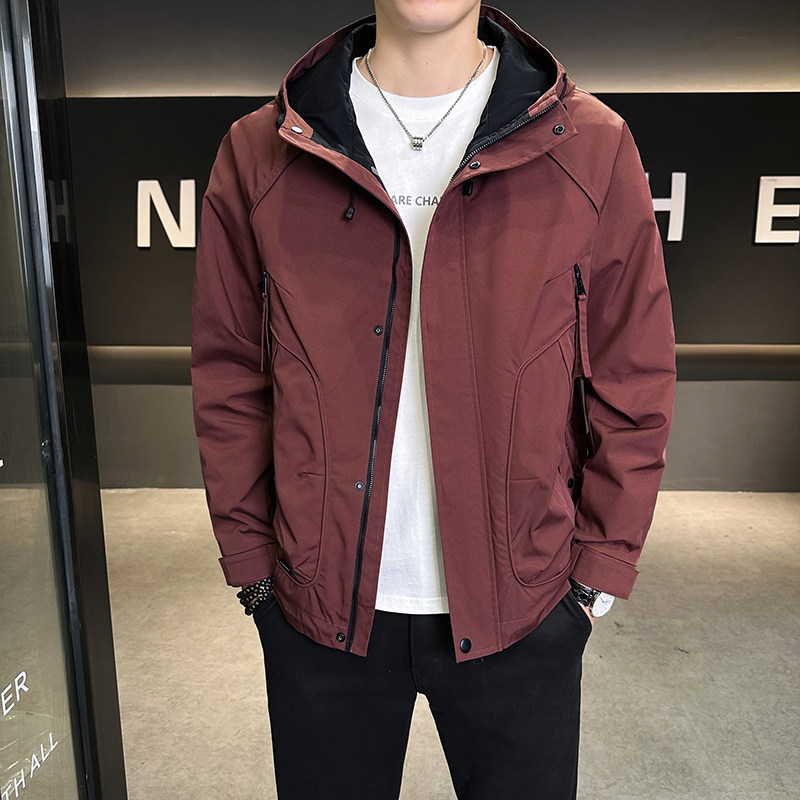 店主风2025年春季新款潮牌工装连帽外套男夹克JK9209-P93控149,男装夹克,电商D240-242