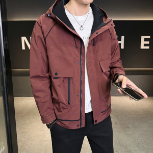 店主风 2025年春季新款潮牌工装连帽外套男夹克JK9208-P93 控149图片