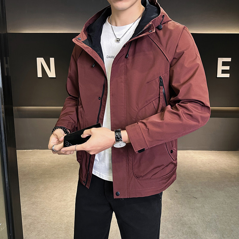 店主风2025年春季新款潮牌工装连帽外套男夹克JK9209-P93控149,男装夹克,电商D240-242