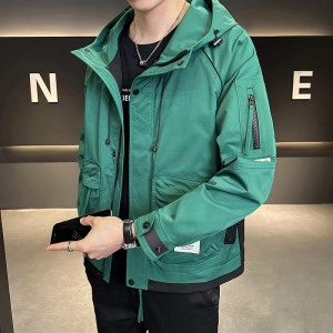 聚酯纤维 2023秋装新款潮牌工装外套男夹克JK9170-P135图片