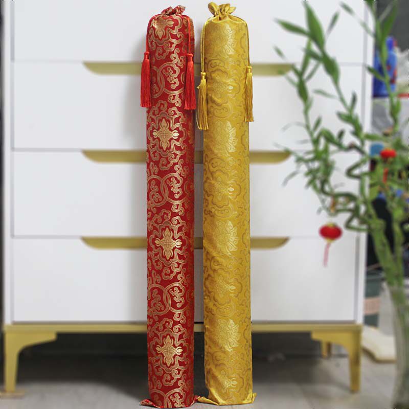 锦旗包装袋字画束口袋丝绸长条礼品袋