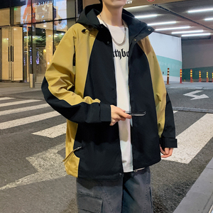 夹克男秋季新款港风宽松连帽外套日系潮牌上衣JK2363-P72图片
