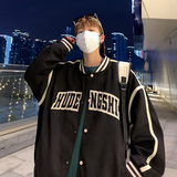棒球服男秋季新款港风宽松刺绣美式夹克学生情侣外套JK23009-P80，男装夹克，星座214-3