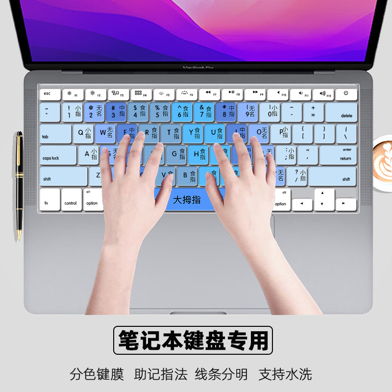 指法打字神器彩色分区手指标注膜