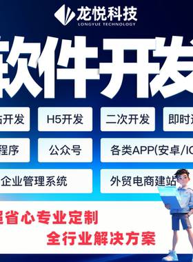 企业软件定制开发JAVAPHP安卓IOS小程序H5APP二次开发网站制作