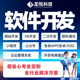 企业软件定制开发JAVAPHP安卓IOS小程序H5APP二次开发网站制作