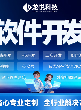 小程序APP网站官网软件开发硬件智能化集成方案三方API对接建站