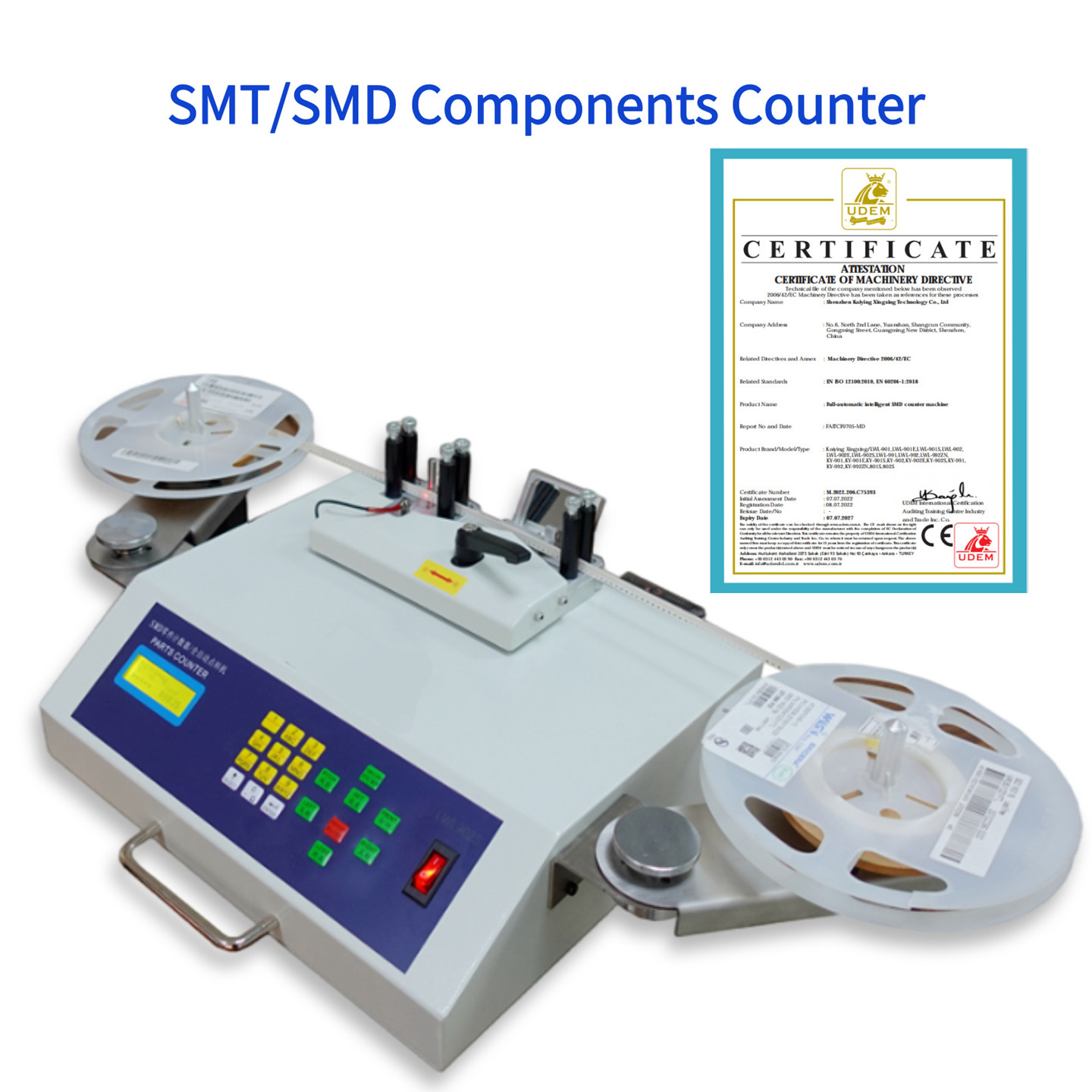 smt点料机 全自动SMD零件计数器 IC芯片盘点机 电子物料点数机