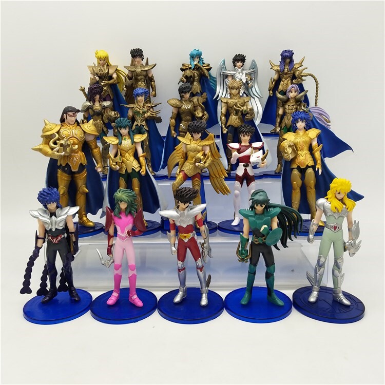 包邮 圣斗士星矢5款可活动手办配5款盔甲配件7-15CM促销一套袋装|ruв категории плесень играть/Аниме/вокруг/cos/настольные игры, достигает/Мека модели/робот/деформации, Сент - воинов - модели зоны - от Buy2taobao.com для оказания профессиональной услуги покупки агента Taobao