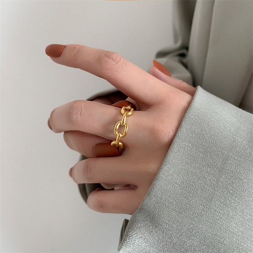 大号胖人粗手女ins潮指环大码