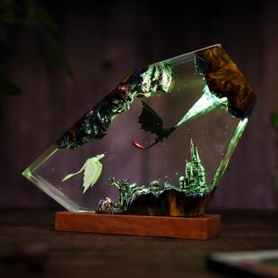 送礼小夜灯夜煞白煞无牙仔光之怒环氧树脂灯礼物生日圣诞装饰摆件