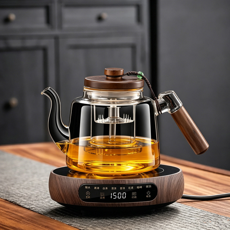 玻璃煮茶壶2026新款加厚大容量煮茶器烧水泡茶壶电陶炉养生壶套装